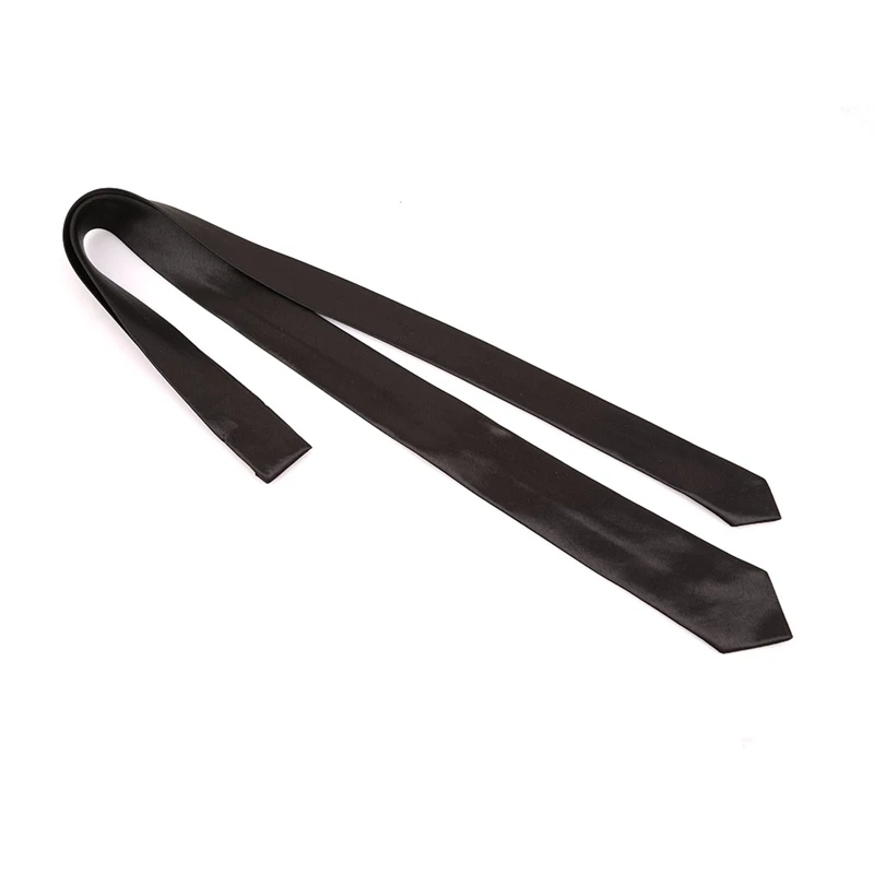 Solid Color Slim Polyester Necktie – Unisex Formal Fashion Accessory