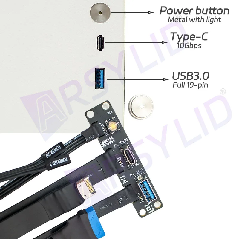 Caixa do Computador para Radiador de Cpu Mini Itx a4 Chassis Flex Psu Htpc 4.2 l 180 mm 47 mm M24 - Imagem 5