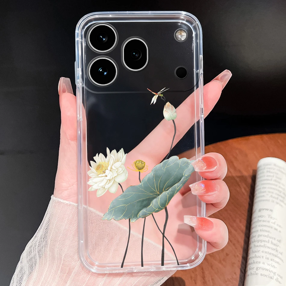 Clear Cool Stars Vibe Shockproof Silicone Phone Case