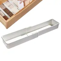 Expandable Utensil Organizer Adjustable Length Flatware Organizer Silverware Holder Multi-Functional Storage Box Silverware Tray 1