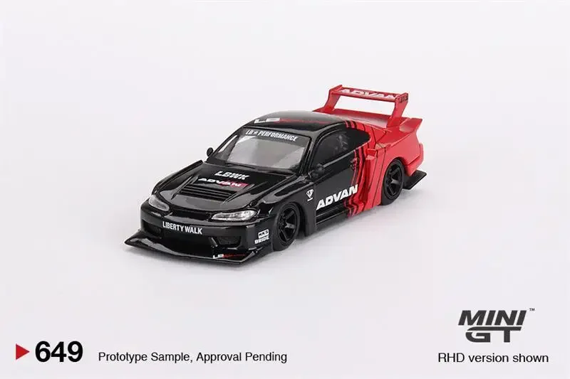 ミニgtカーモデル1:64,トランスポーター/テントセット/s15, advan lhd 