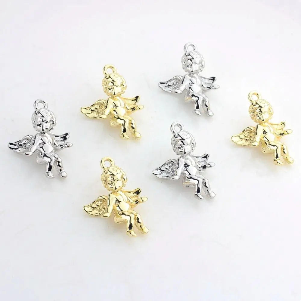 

10pcs/lot Mini Cupid Angel Pendant Zinc Alloy DIY Fashion Necklace Jewelry Making Accessories