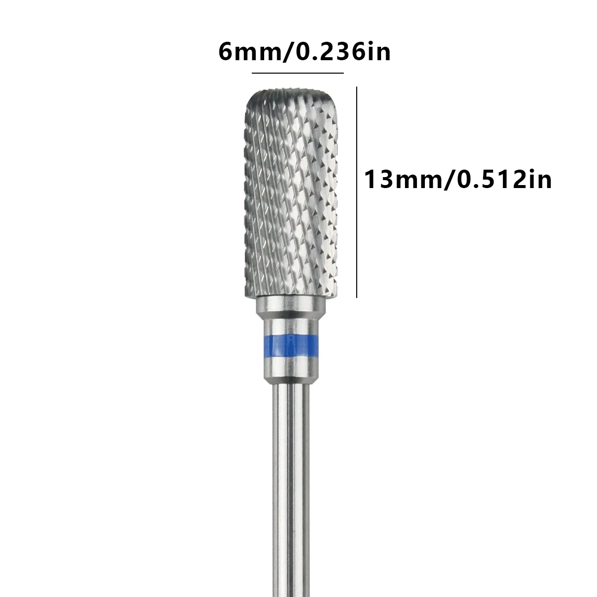 안전 네일 드릴 비트 13mm 배럴형 먼지 방지 오른손잡이용 카바이드 드릴 비트 네일 전동 매니큐어 드릴 도구