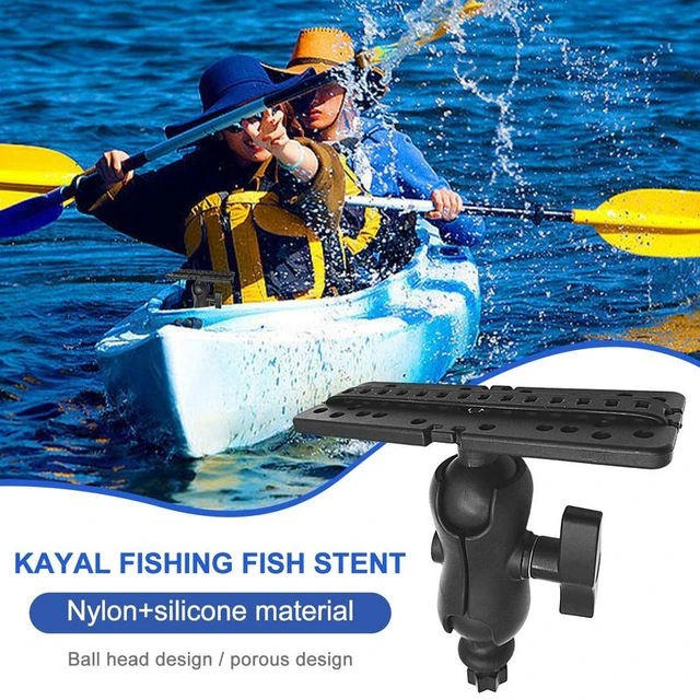 Portable ​Universal Transducer Bracket, 360°Adjustable Rotatable Fish Boat  Finder Bracket, Aluminum Alloy Bracket Rotating Universal Transducer, Fish