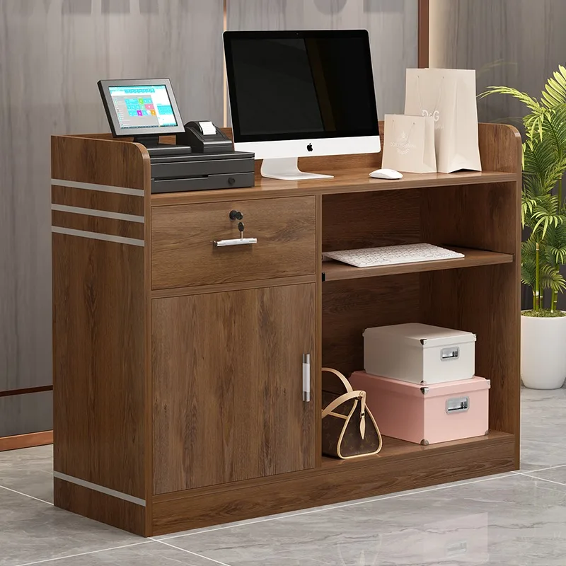 Money Cash Counter Outdoor Small Simple Modern Hair Salon Store Milk Tea Register Reception Desk Table For Aesthetics Shop Bar