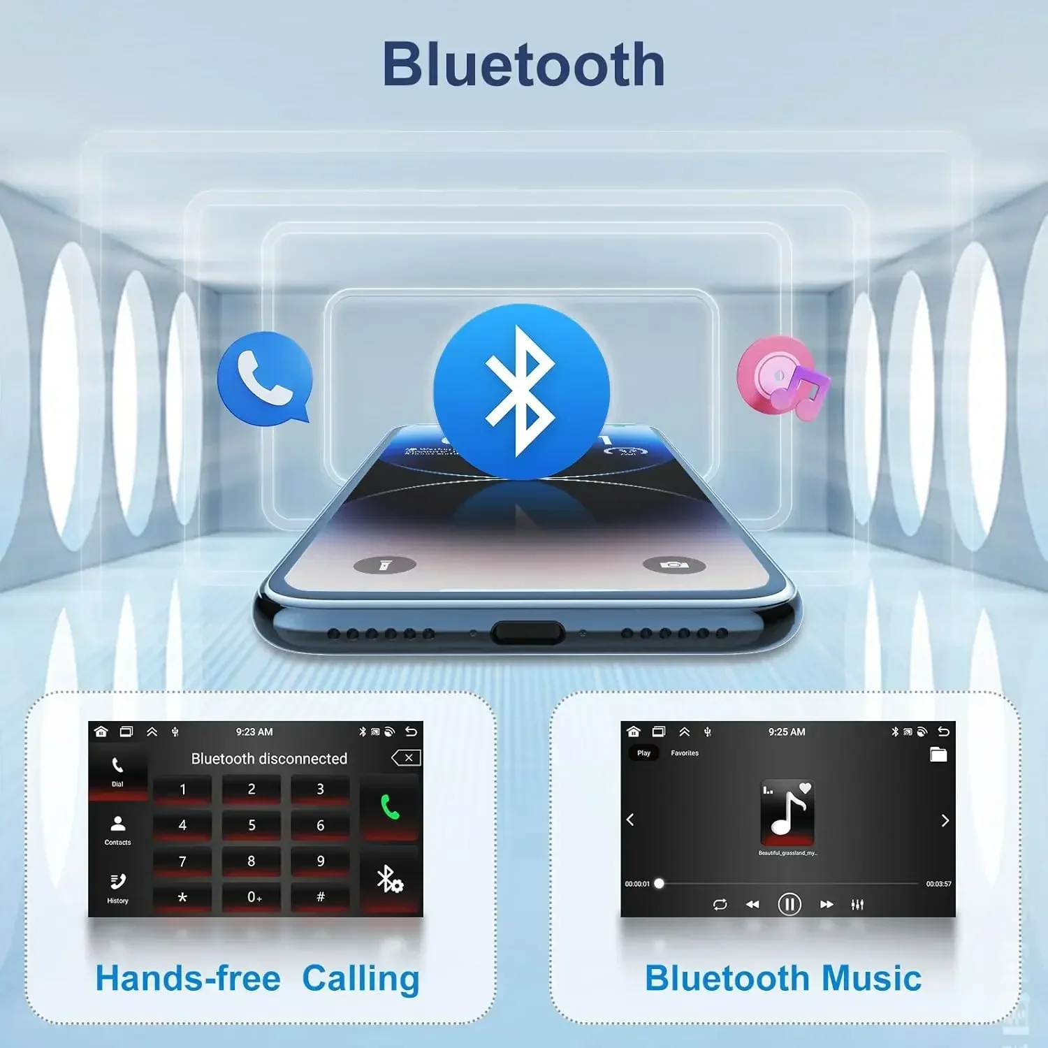 For Subaru Forester 2013-2014 7in Dual-Touch Android13 Car Navigation Built-in Carplay+Android auto/4+64G+AHD Camera+Microphone