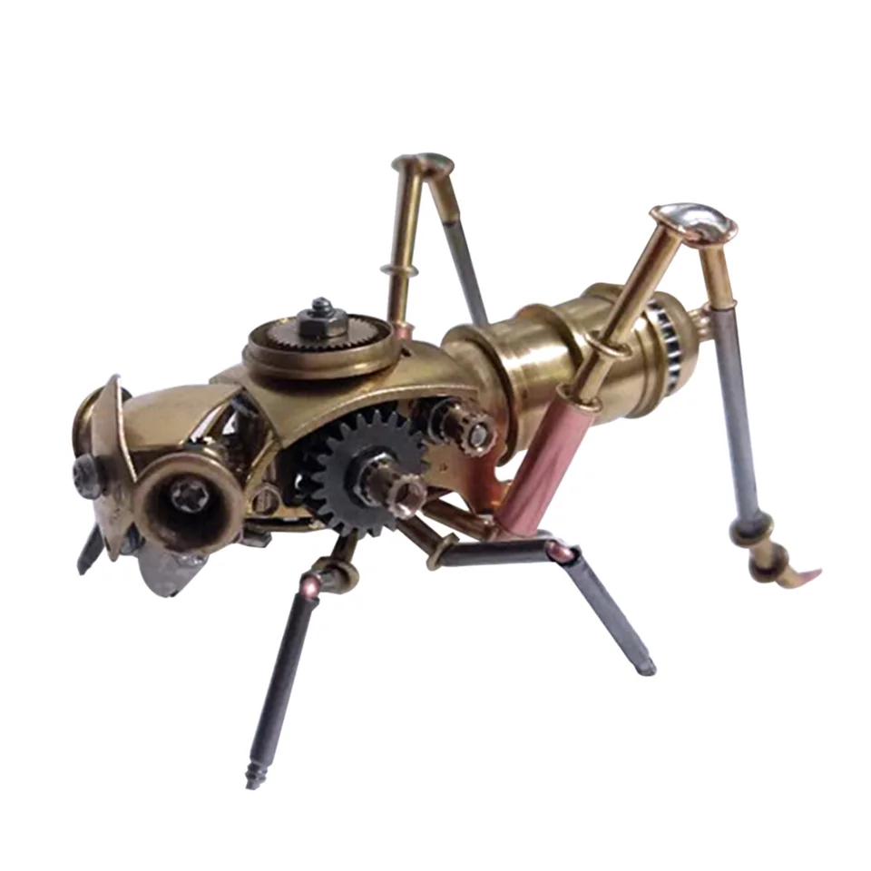 3D 스팀펑크 곤충 기계, 풀 메탈 수제 블록, 창의적인 생일 선물 완제품