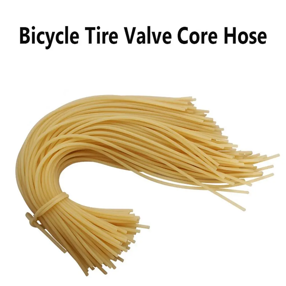 Bicycle Valve Core Bicycle Valve Accessories Tire Valve Core 5/10pcs Bicycle Tire Valve Core Hose Bike Small Rubber Latex Band Elastic Beige Tube MTB Bicycle Tire Accessory