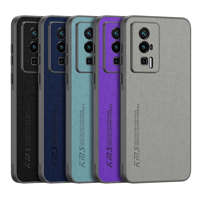

Case For Xiaomi Poco F5 Pro Phone Case Slim Anti Scratch Leather Cloth TPU Cover Protective Case On Xiaomi 13 13Pro