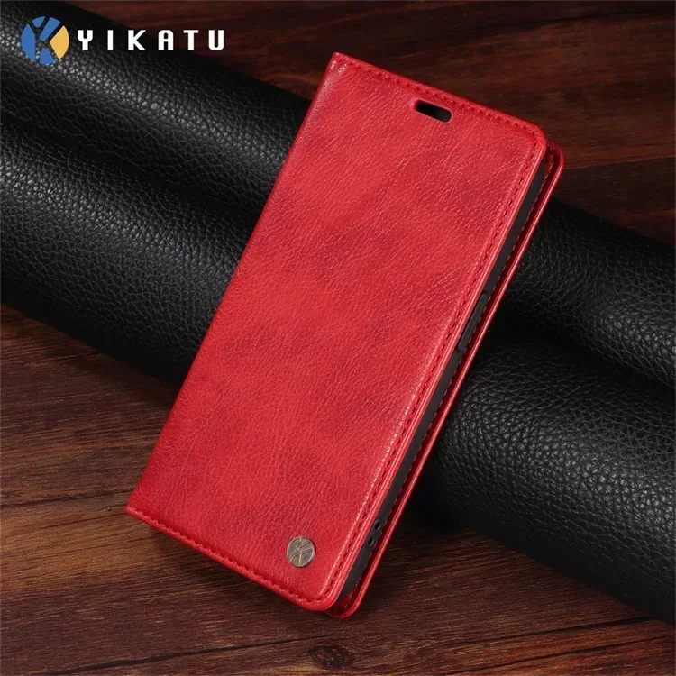 Magnetic Leather Wallet Book Cover Coque