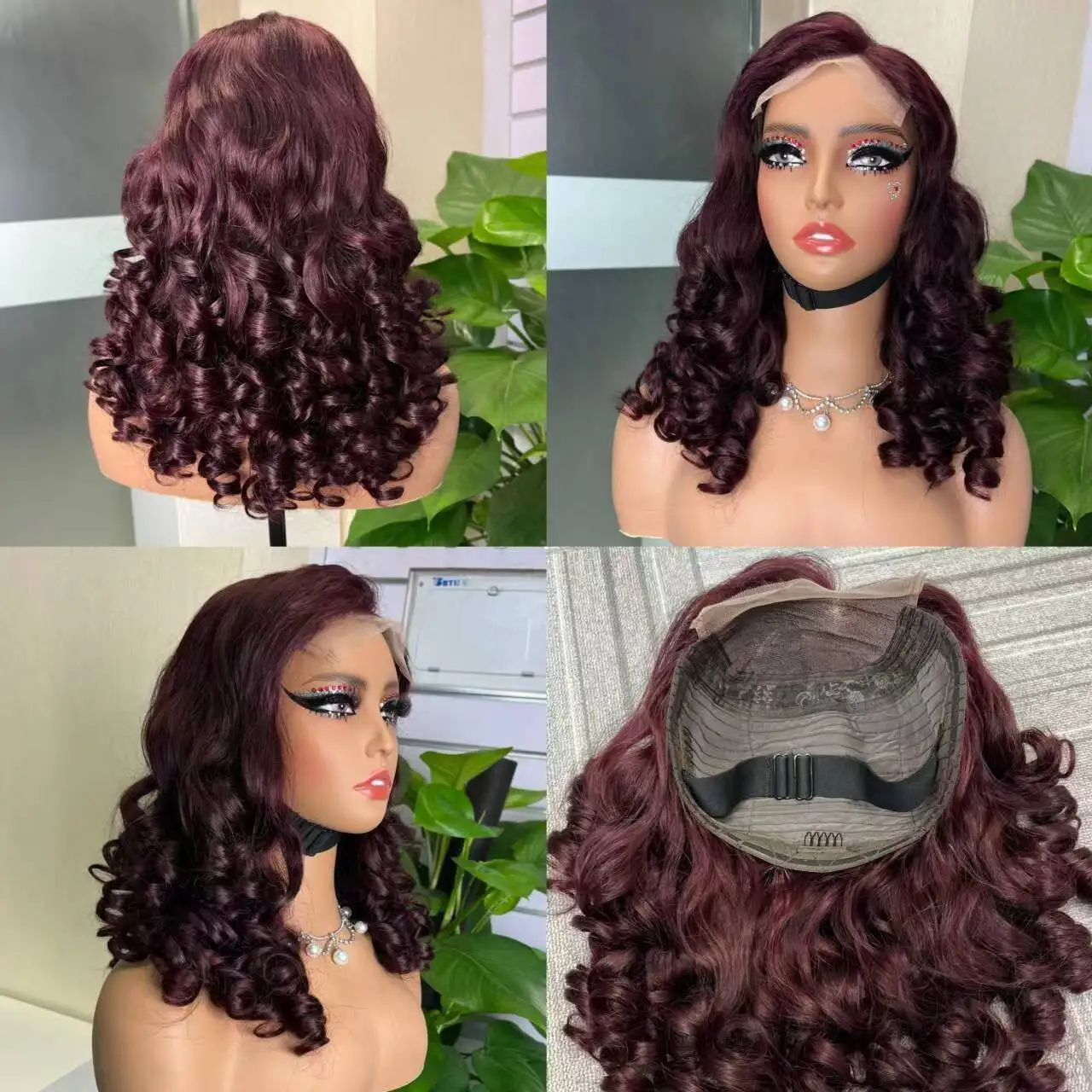 20inch 13x4 bouncy curly super double drawn SDD lace wig grade 14A