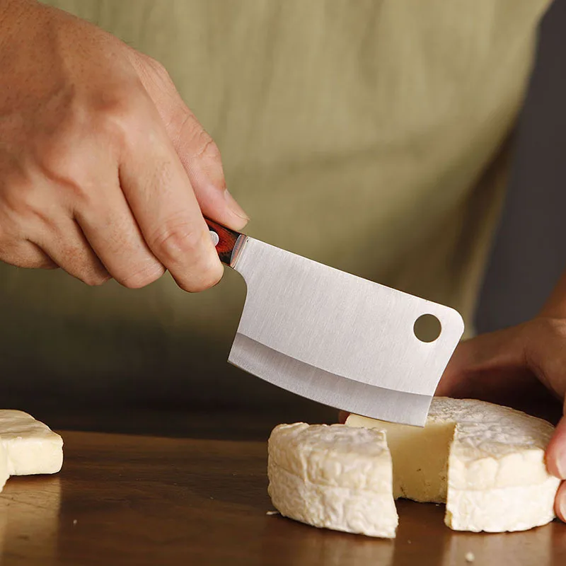 Multipurpose Cheese Cutter Stainless Steel Knife Wooden Handle Butter Fruit Knife Forks Charcuterie Board Accessories butter knife cheese knife