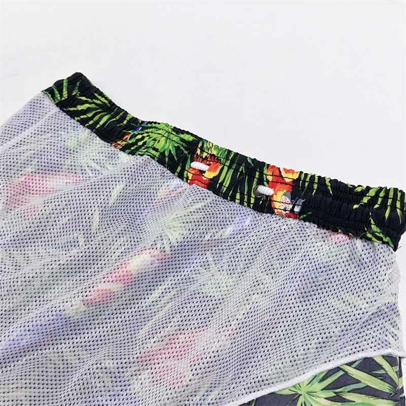 Stylish men Beach Pants handsome men Surf Shorts Swimsuit Short summer Casual shorts With breathable mesh lining 5