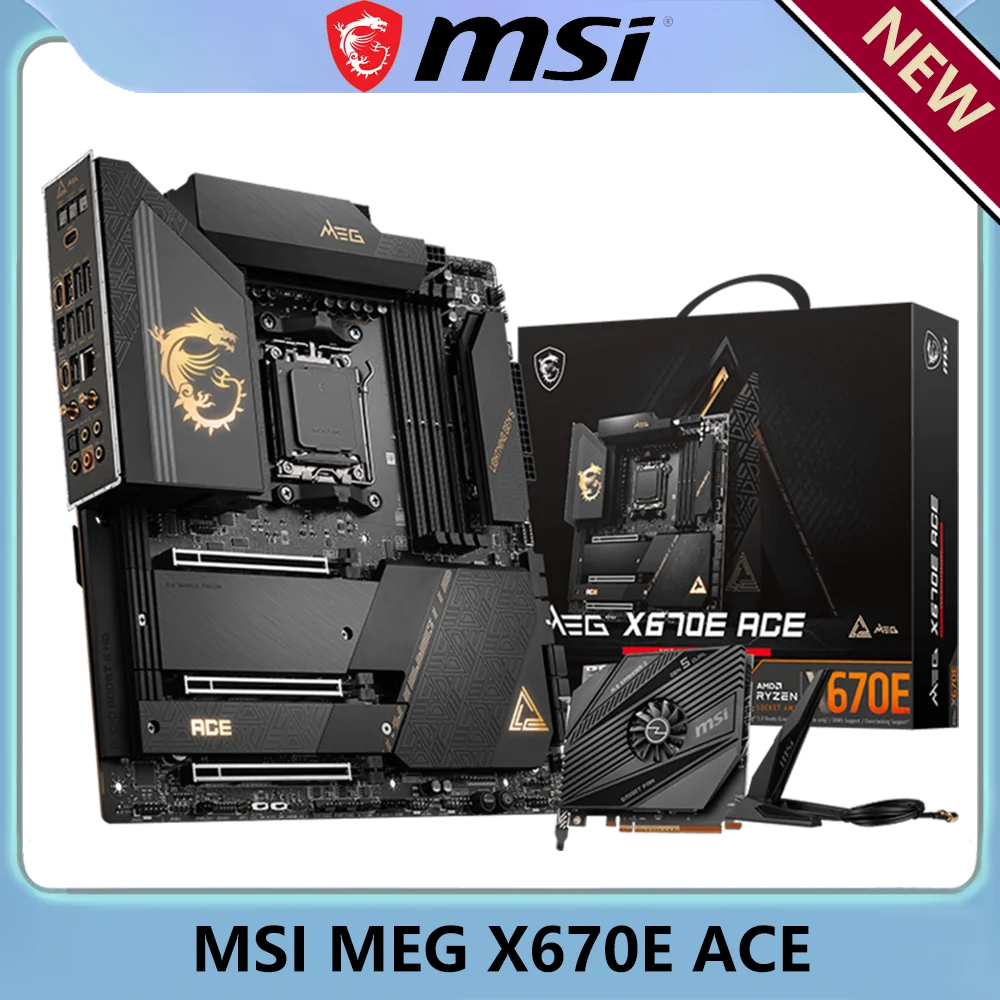 MSI MEG X670E ACE DDR5 Socket AM5 AMD X670 WiFi EATX Computer Hardware