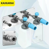 High-pressure Cleaning Machine Accessories Foam Cannon Nozzle Water Gun Rack Wall-mounted Storage Rack Stainless Steel 1/4 Quick 1