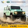 MN Mn111 KIT RTR 1/18 Rc Car 3 Speeds Full Scale Remote Control Metal Shock Absorption Climbing Cars Lamp Clusters 1
