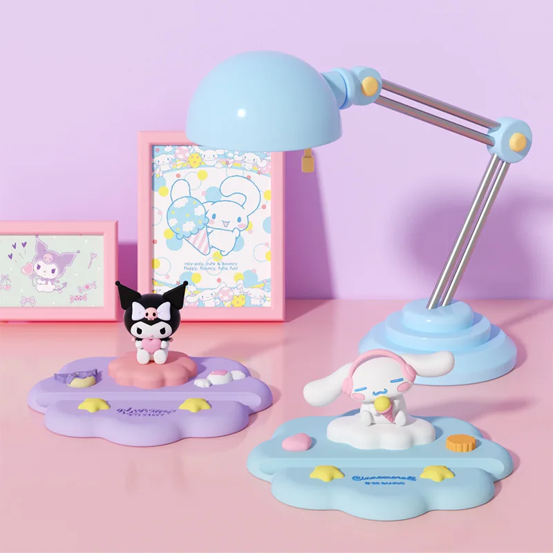 

Genuine MINISO Desktop Holder Doll Product For Phone IPad Sweet Kuromi Party Doll Kawaii Cinnamoroll Simple Portable Toy holder