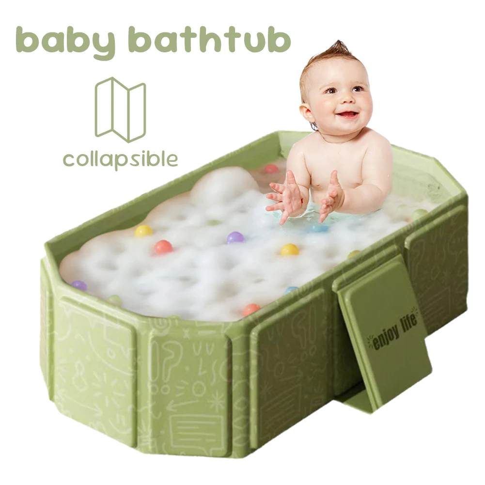 Collapsible Baby Bathtub for Infants and Toddlers