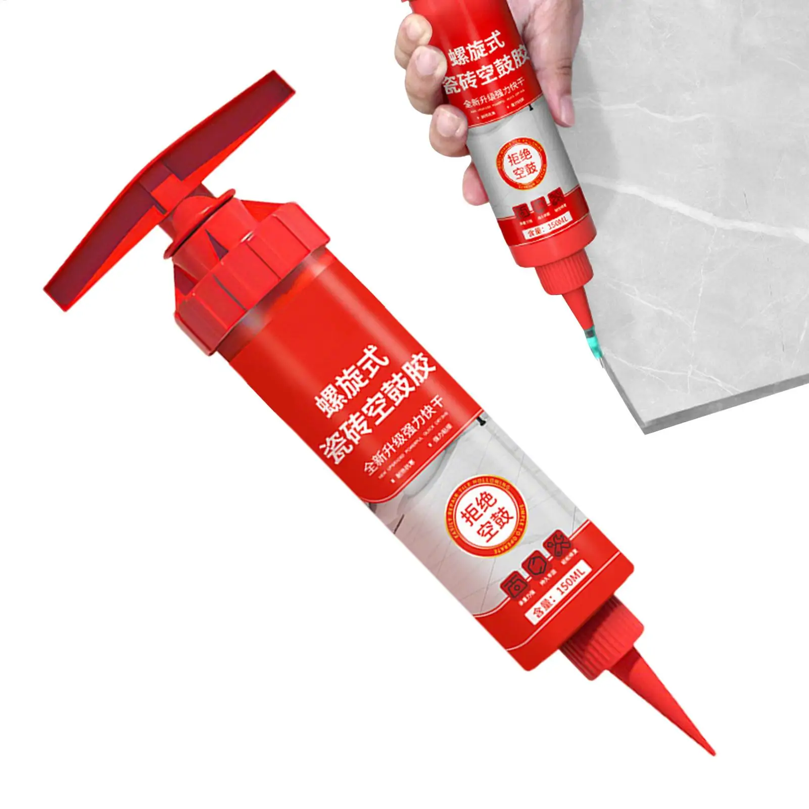 Grouting Adhesive For Floor Tiles Drumming Adhesive Strong Fast Drying Spiral Tile Adhesive Quick drying ceramic tile