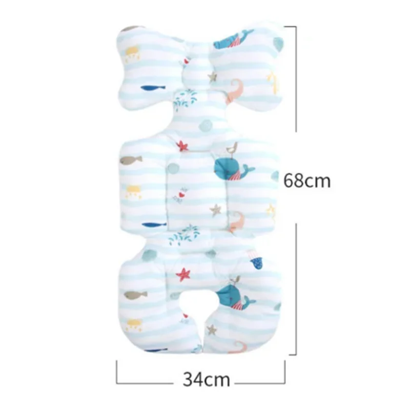 Stroller Cushion 1 PCS Cotton Breathable Car Pad for Baby Prams Cart Mat Liner
