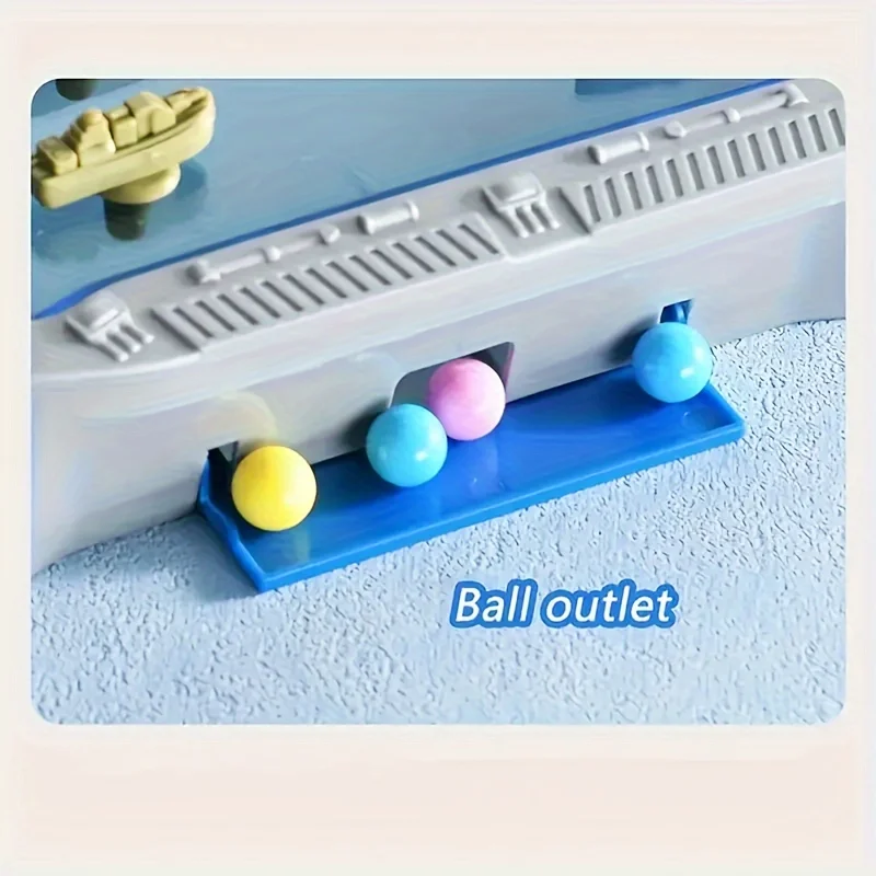 2-Player Navy Battleship Shooting Board Game Strategic Family Battle Chessboard Toy for Gathering and Social Events Engaging 6
