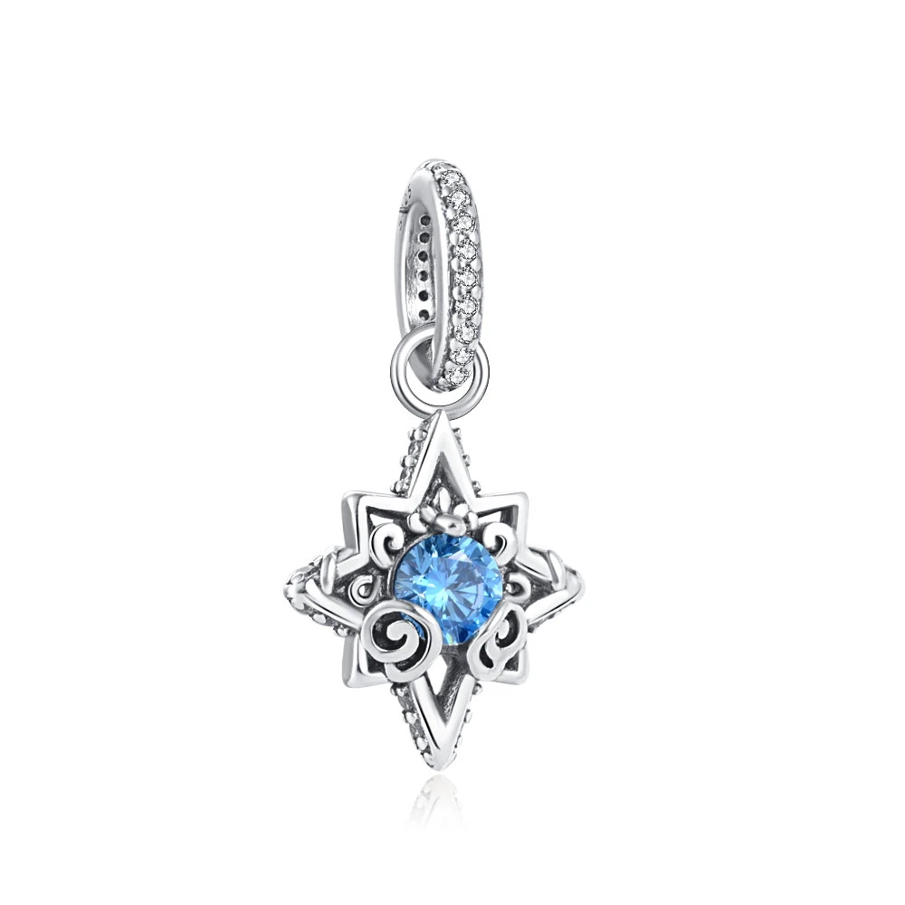 New 925 Sterling Silver Disney Mermaid Princess Elsa dress Charms Bead Fit Original Bracelets Pendant Charm DIY Women Jewelry 4