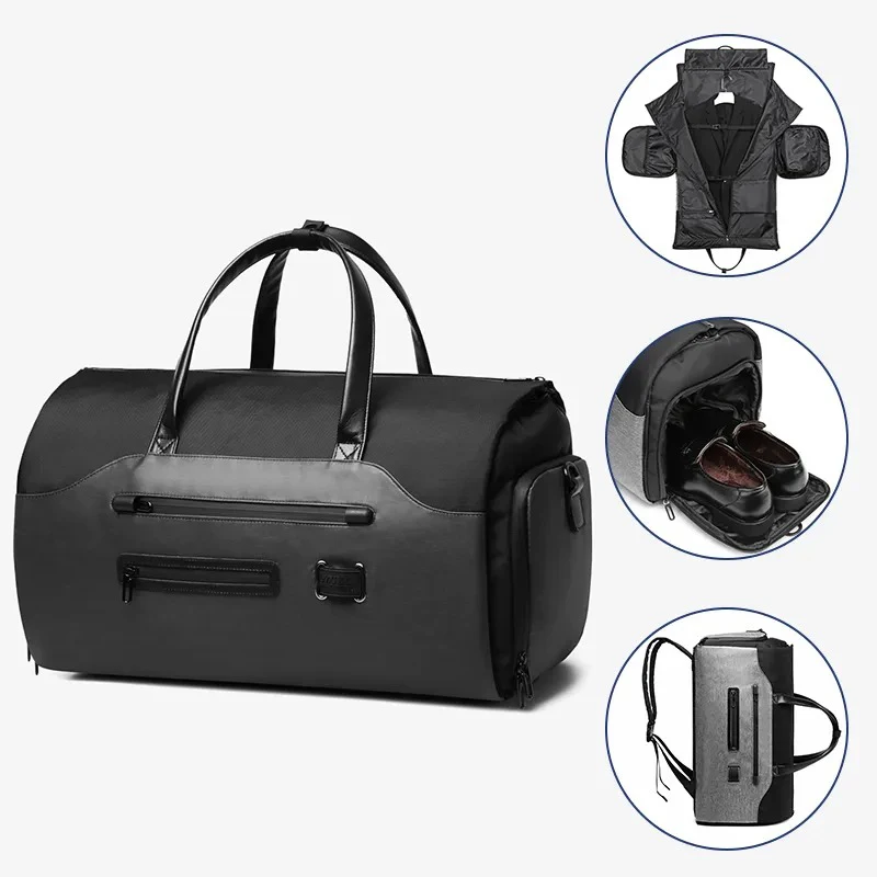 OZUKO Multifunction Men Suit Storage Travel Bag Large Capacity