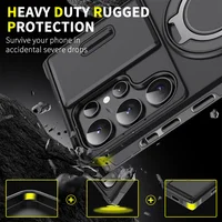 Slide Camera Protection Magnetic Stand Phone Case for Samsung S26 S25 Edge S24 S23 Plus S21 S22 Ultra FE A54 A15 A05 A05S Cover - Image 6