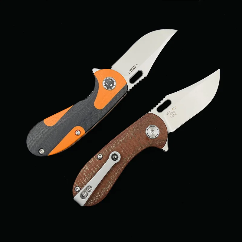 Y-START LK2003 Mini Folding Knife 8cr13 Blade G10 Handle Outdoor Camping Hunting Daily EDC Tool 6
