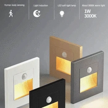 PIR 모션 감지기 센서 LED 계단 조명 적외선 인체 유도 램프, 오목한 계단 사다리 계단 침실 장식