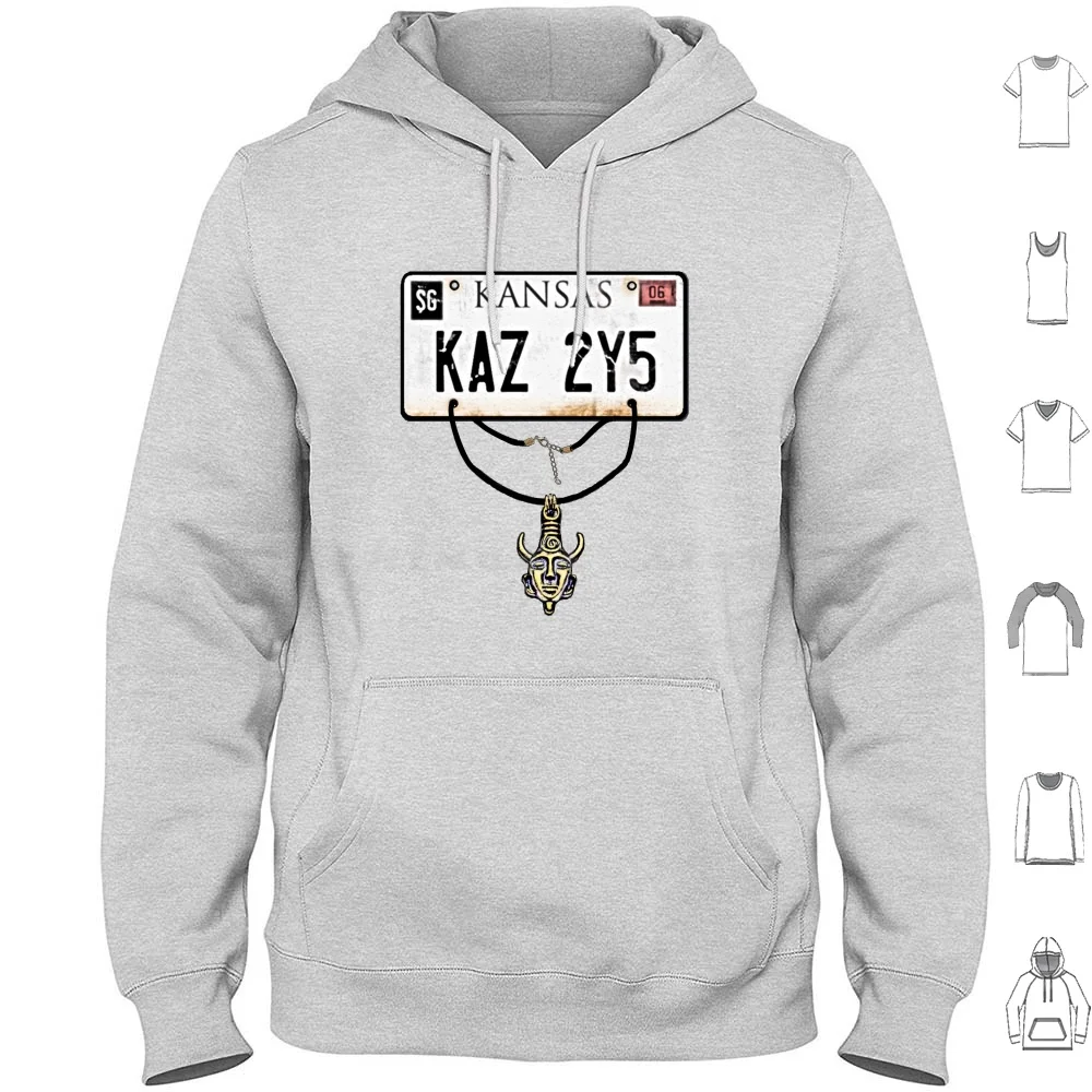 Kansas Samulet Felpe Con Cappuccio Manica Lunga Supernatural Baby Supernatural Dean Impala 67 Impala 1967 Spn Lines Supernatural