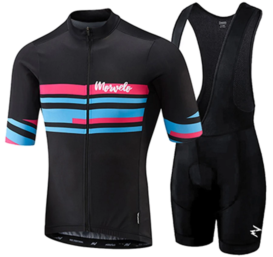 2024 Morvelo Cycling Jersey Set Summer Cycling Clothing MTB Bike Clothes Uniform Maillot Ropa Ciclismo Man Cycling Bicycle Suit 2