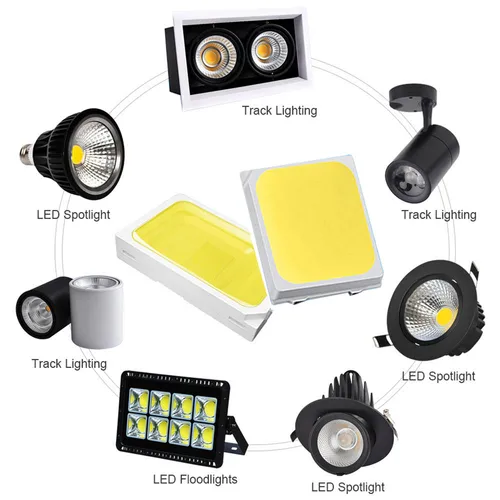 LED SMD 5730 또는 2835 구리 LED COB 칩 램프 비즈, LED 조명 인테리어 교체 부품, LED 원형 보드 전구, 0.5W, 100 개 2