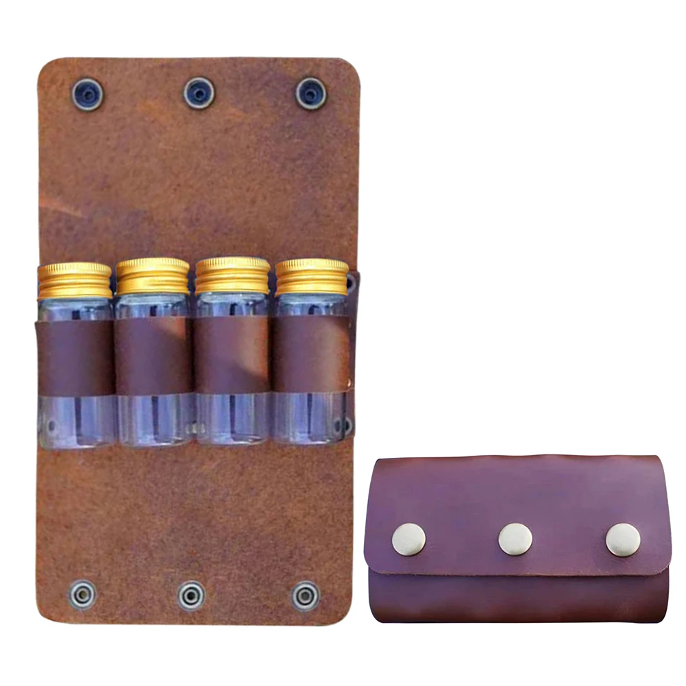 Outdoor Camping Spice Bottle Storage Bag Free 4 Glass Spice Bottle