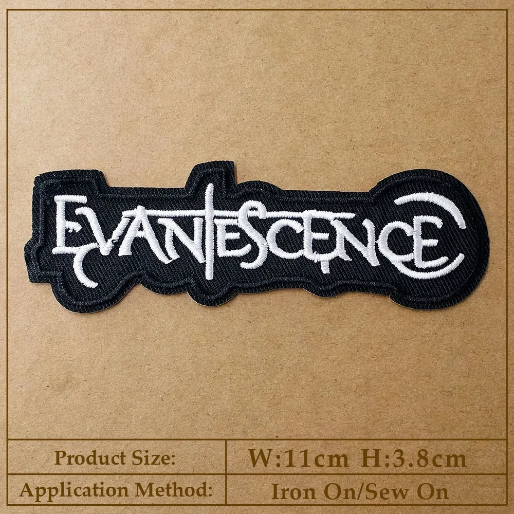 Rock Punk Iron-On Patch for Clothing - Heavy Metal Style Decorative Applique