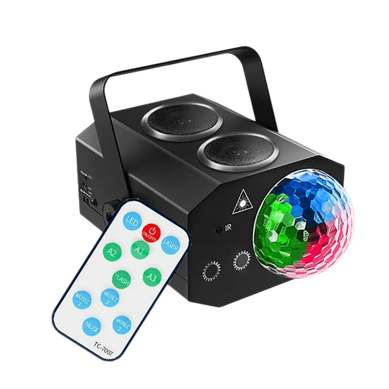 

The Party Light Has Its Own Speaker Sound Control Remote Control Projection Effect Suitable For Karaoke Ktv Club