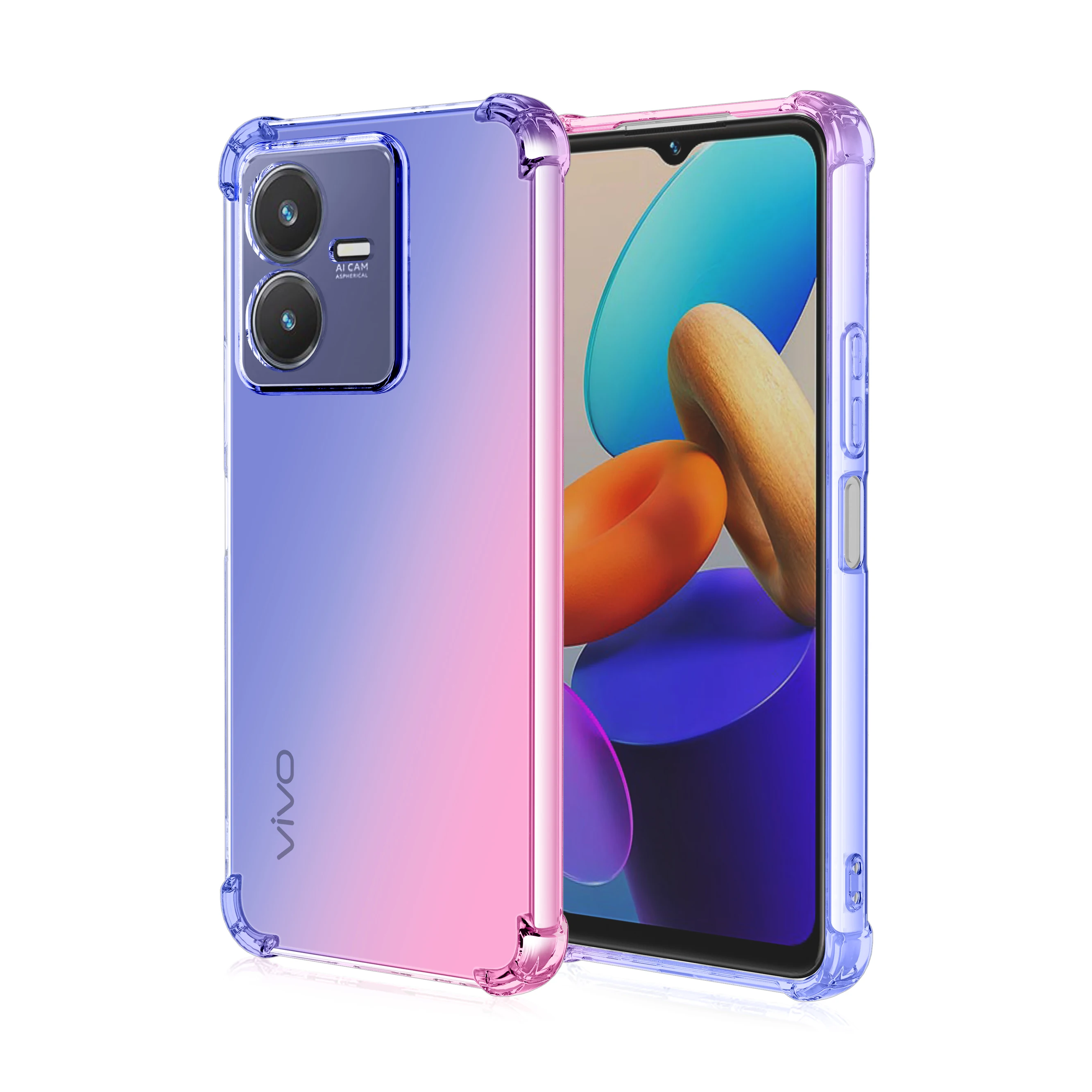 Funda Silicona Vivo Y22s Transparente Ultrafina