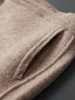 Men's Pants autumn and Winter Thickened High 100% Merino Wool Waisted Small Leg Pants Casual Business Knitted Sweatpants Warm 5