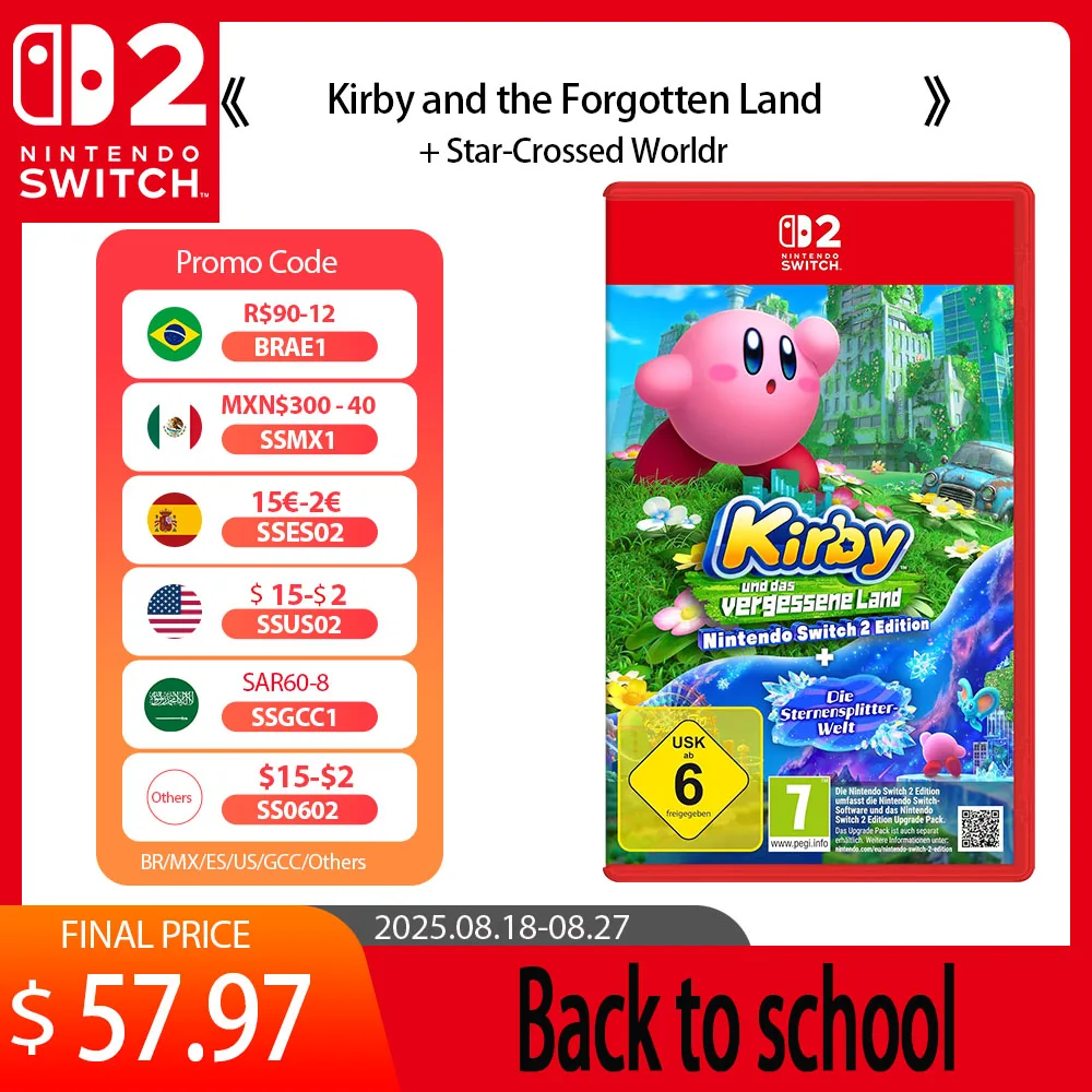 激安⭐️⭐️ほぼ未使用　Nintendo Switch Switch 2 Video Game Console with Kirby The Forgotten Land, Pro