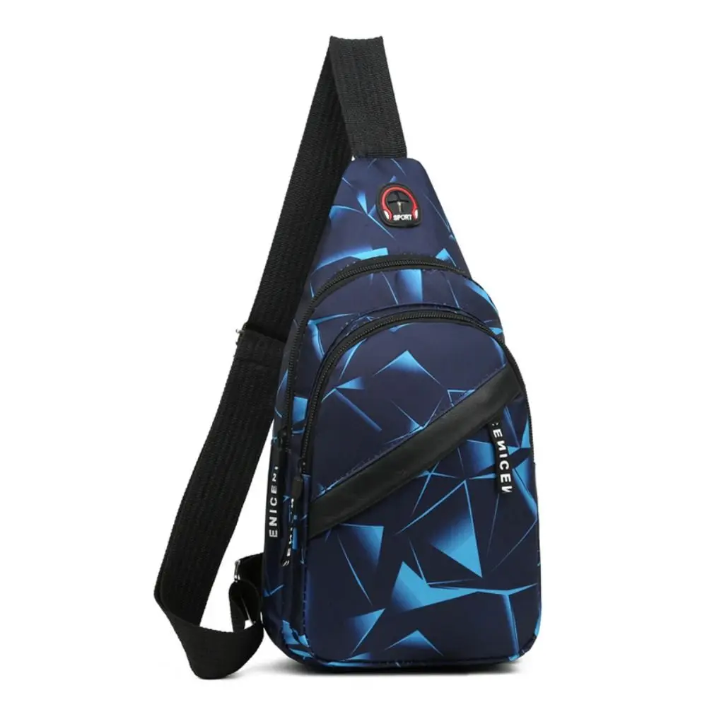 New Oxford Cloth Travel Chest Bag Black Blue Red Large Capacity Sling Shoulder Bag Multifunctional Mobile Phone Bag Unisex