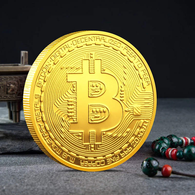 Premium Souvenir Physical Metal Crypto Currency Coin Collection with Protective Case