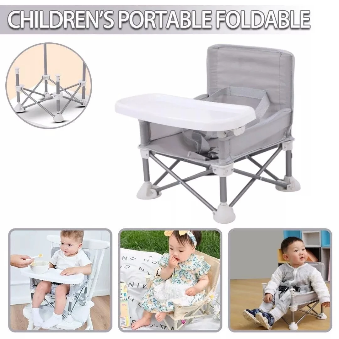 

Chairs Baby Foldable Dining Chair With Plate Portable Baby Protective Seat Baby Lunch Seat Children Dinner Beach Chair