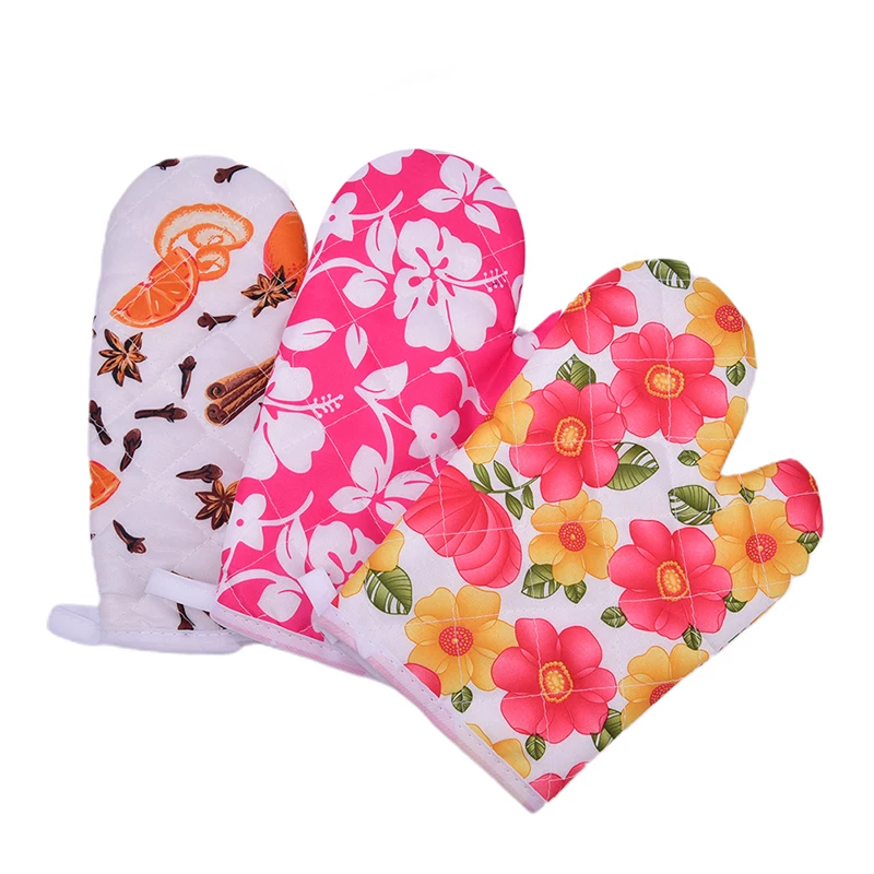 Microwave Oven Glove Kitchen Mitten Heatproof Resistant Non-slip Baking Gloves kitchen gloves,cotton pot holders