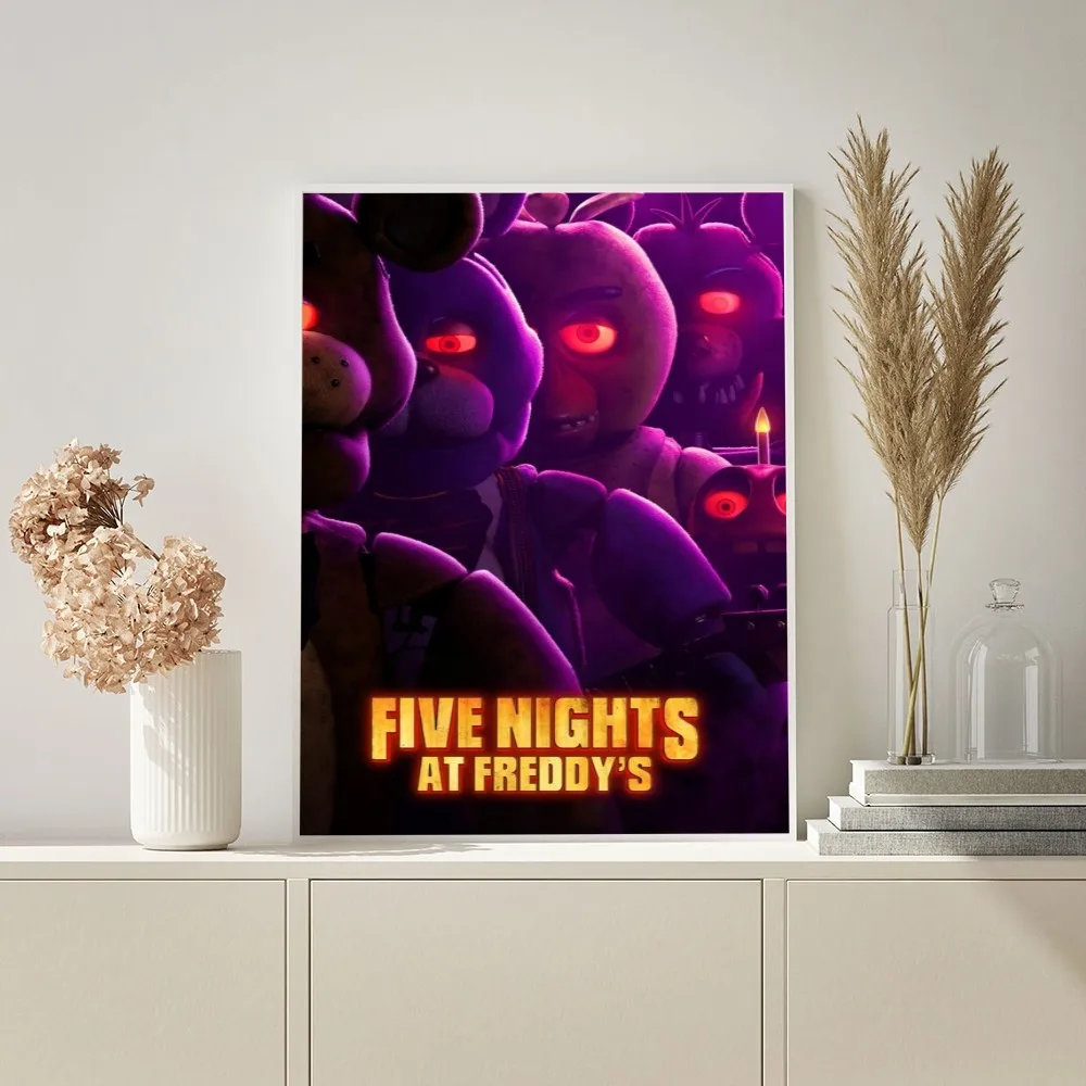 Фото Постер из аниме «пять ночей у Фредди» Fnaf, Декор для дома, цифровая живопись для комнаты, гостиной, ресторана, кухни №4