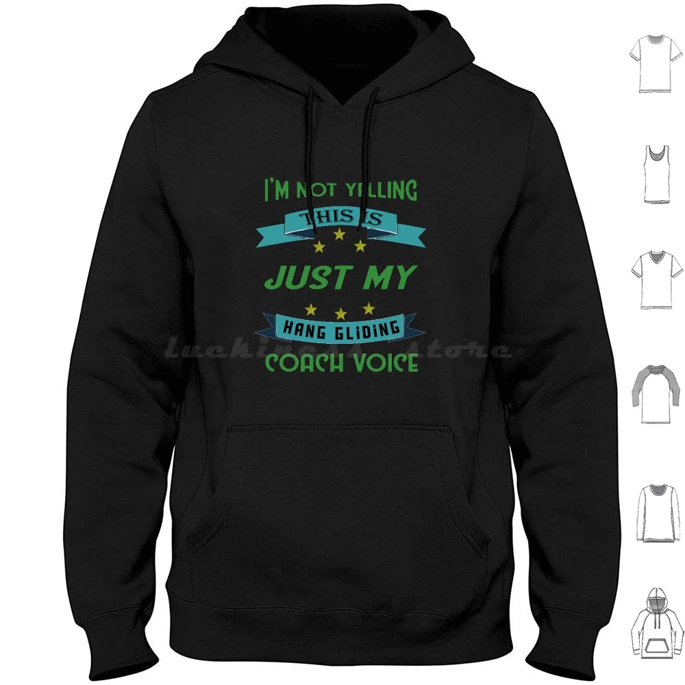 Non Sto Strillando Questo È Solo Il Mio Hang Gliding Voice Hoodie Cotton Manica Lunga Hang Gliding I Like Hang Gliding I Love Hang