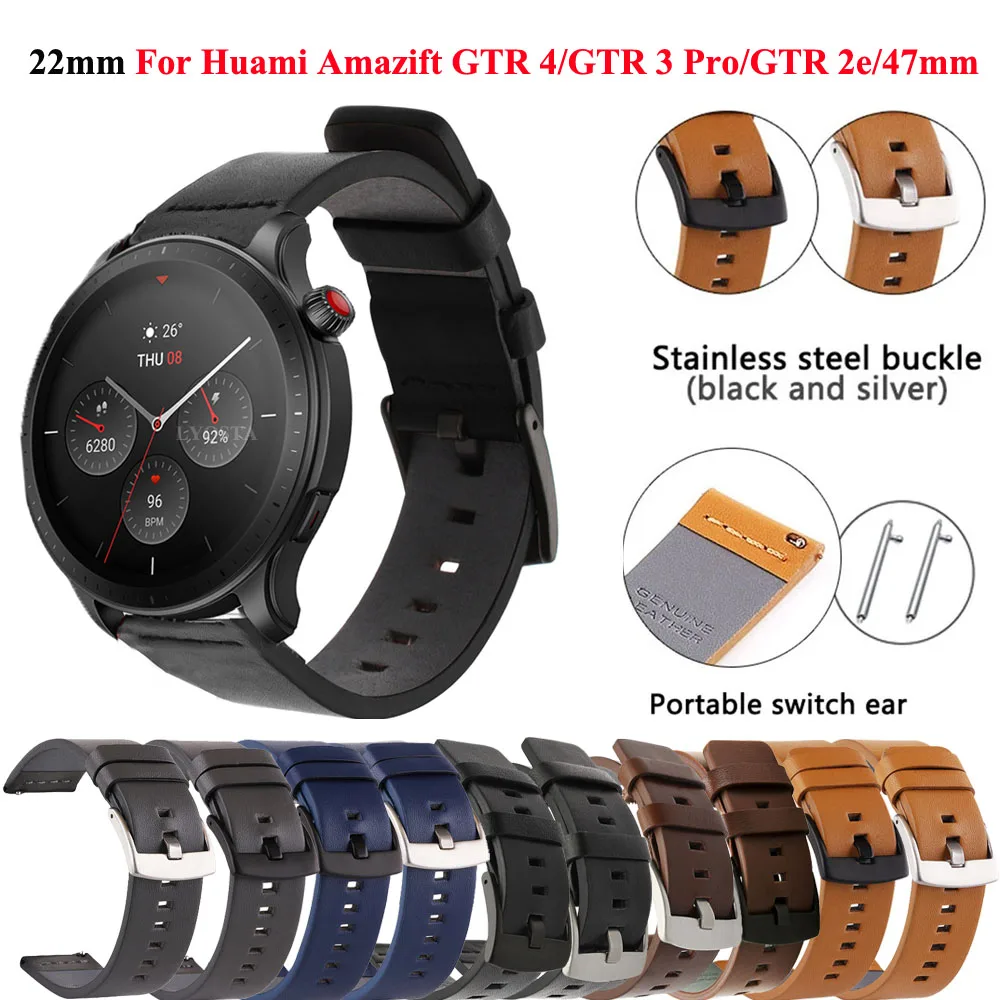 Genuine Leather Quick Release Watch Band Replacement Bracelet