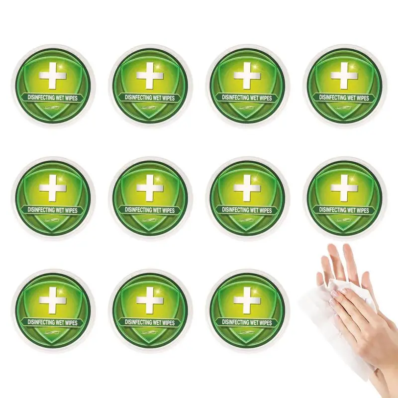 10/50PCS Set Compressed Towel Magical Wet Wipe Travel Mini Coin Tissue Disposable Hotel Salon Home Offices Gentle Clean Tools 5