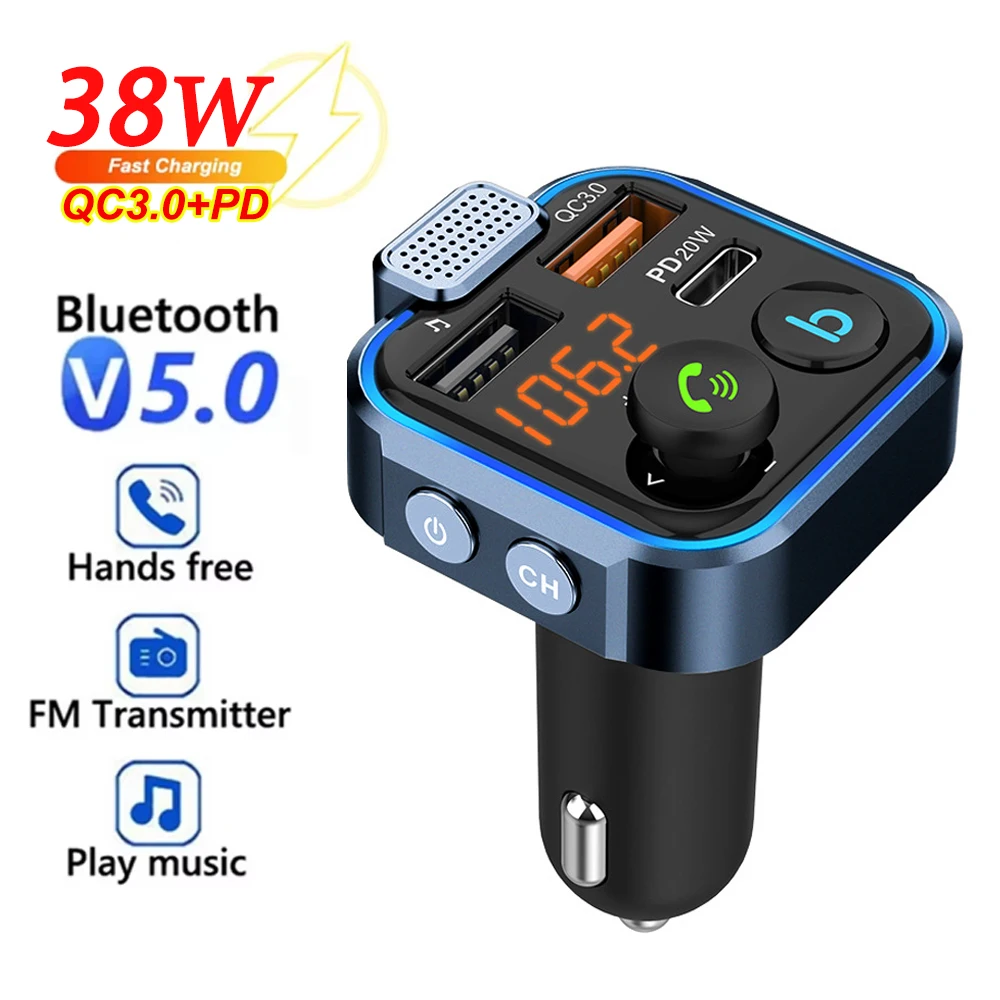 FM Transmitter Wireless Bluetooth Car Kit