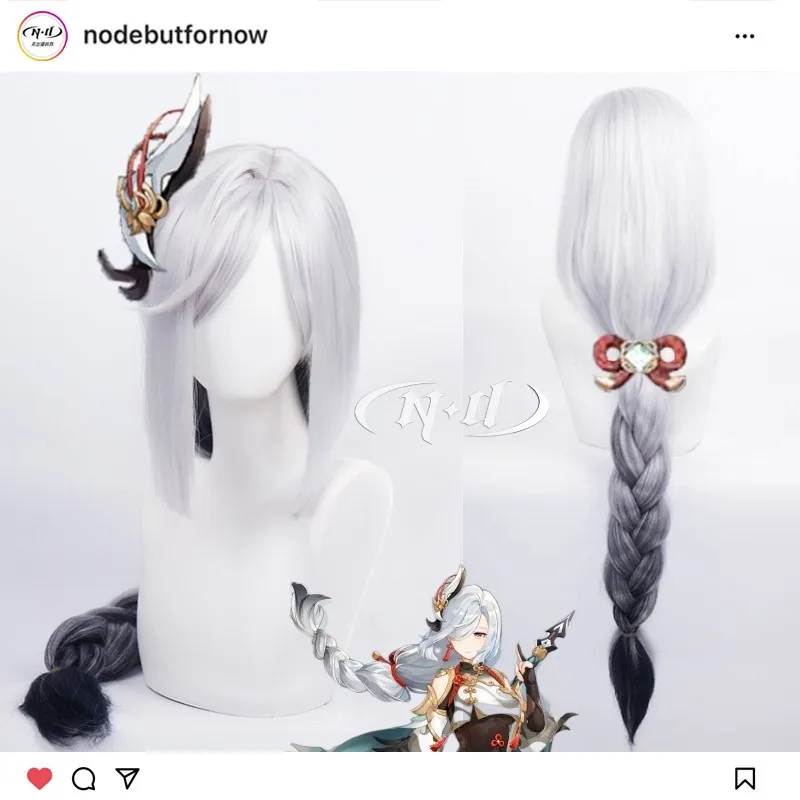 

Pre-Trimmed Wig! [ND Brand] Shenhe, Genshin Impact, Authentic Customized Cosplay Wig, Heat Resistant Hair Fiber