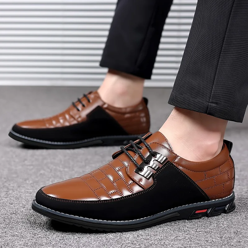 Autumn & Spring Men's Shoes Fashion PU Leather Shoes Sports Casual Large Size 38-52